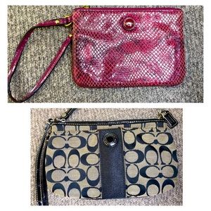 Bundle Two Coach Wristlets